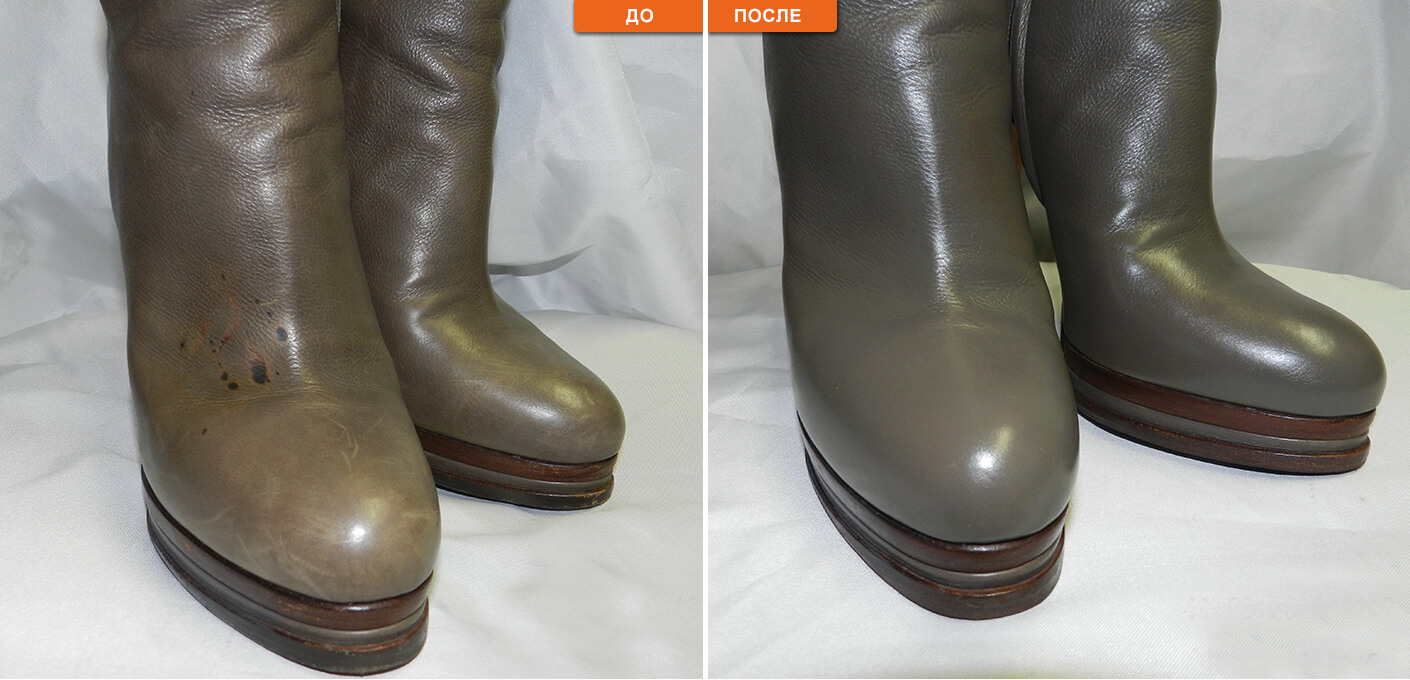 Реставрация обуви — царапин, сбитых носов, каблуков